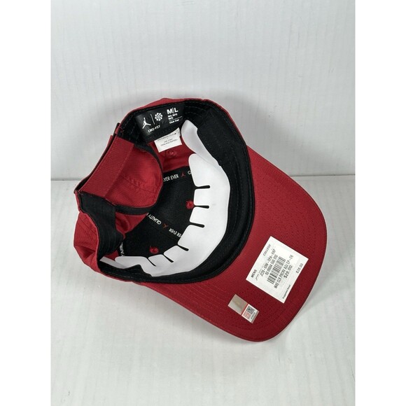 Size M/L Oklahoma Sooners Hat Red Jordan Club Cap Hook & Loop Strapback NWT - Picture 5 of 5